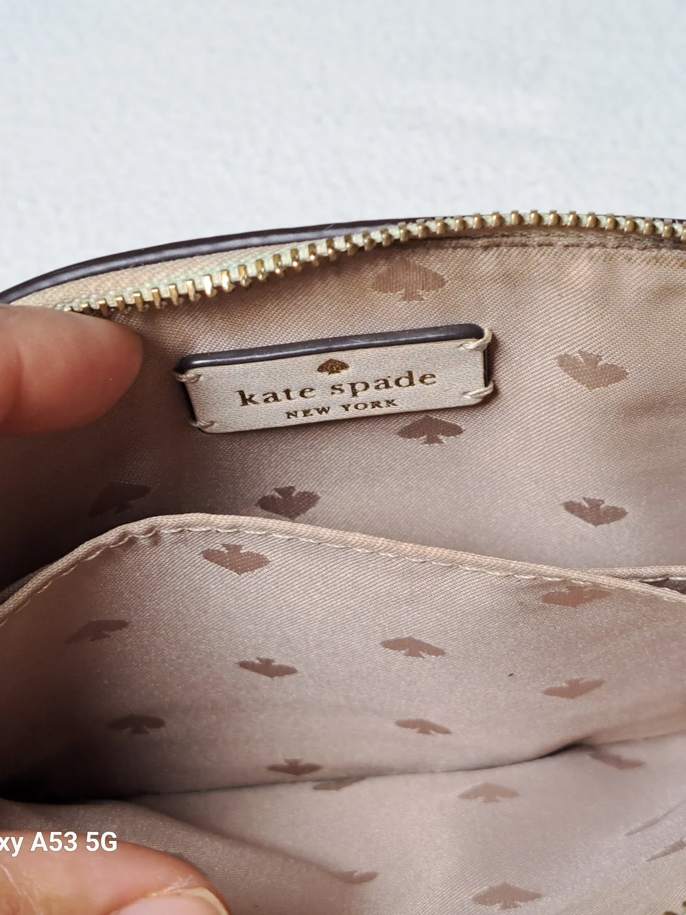 kate spade Beige Pineapple Straw Wristlet - Picture 8 of 8